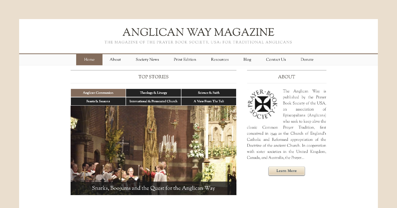 Anglican Way Magazine » Web Design by Hire Jordan Smith