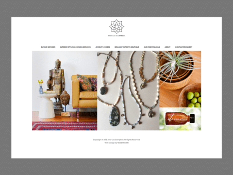 Interior Design Web Design – Amy Lee Campbell (Thumbnail Design)
