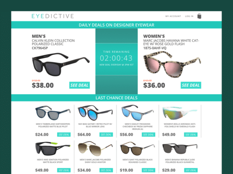 Clothing & Apparel Web Design – Eye Dictive (Thumbnail Design)