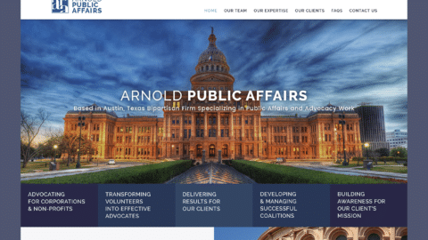 Law Firm Web Design – Arnold Public Affairs (Thumbnail Design)