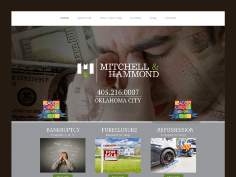 Service Company Web Design – Mitchell & Hammond (Thumbnail Design)