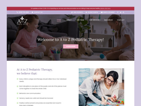 atoz-pediatric-web-design-featured