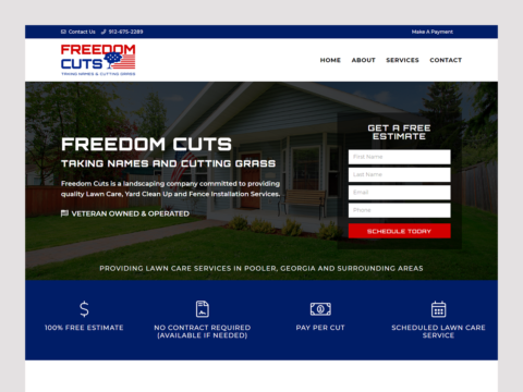 service-company-web-design-freedom-cuts-thumbnail-design