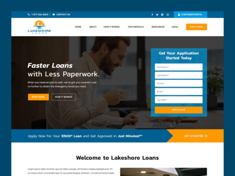 lakeshore-loans-web-design-featured