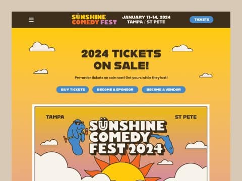 sunshine-comedy-fest-web-design-featured